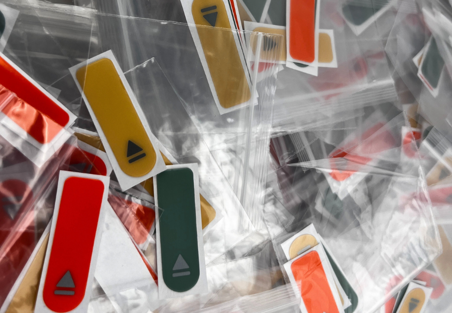 不干膠標簽-按鍵開關