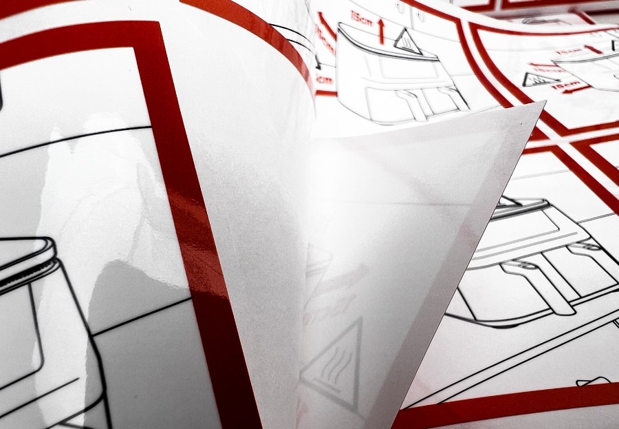 不干膠標簽-距離貼紙